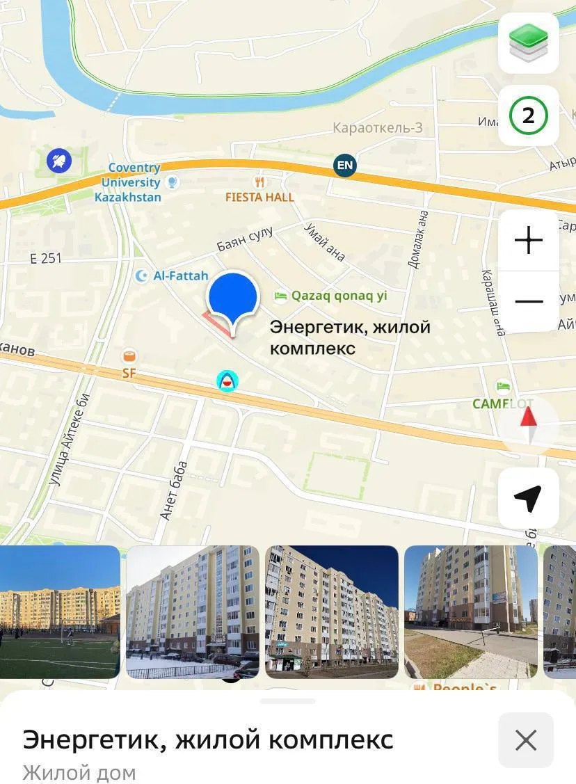 1-комн. квартира, для всех, Нура, 170 000 ₸