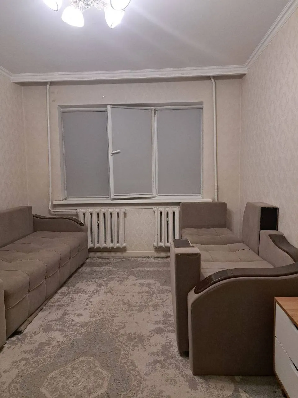 3-комн. квартира, для семьи/пары, мкр 1, 390 000 ₸